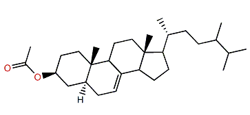 24-Methyl-5a-cholest-7-en-3b-yl acetate